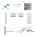 Ver imagem 3 de Guarda Roupa Dormitório Modulado Alpes Solteiro - Roupeiro Luciane M03:Branco
