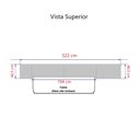 Ver imagem 4 de Guarda Roupa Dormitório Modulado Alpes Solteiro - Roupeiro Luciane M03:Branco