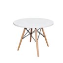 Ver imagem 1 de Mesa Infantil Eiffel com Aramado Branca com Base de Madeira Casa Aberta Brasil