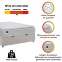 Ver imagem 5 de Cama Box Baú Casal Colchão Gazin com Molas Ensacadas Tower New Branco