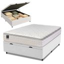 Ver imagem 2 de Cama Box Baú Casal Colchão Gazin com Molas Ensacadas Tower New Branco