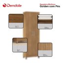 Ver imagem 6 de Guarda Roupa Casal Riva Branco Amêndola Touch Flex com Espelho e Pés e Sapateira Multiuso Golden Amê