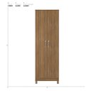 Ver imagem 4 de Guarda Roupa Casal Riva Branco Amêndola Touch Flex com Espelho e Pés e Sapateira Multiuso Golden Amê