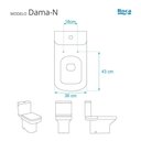 Ver imagem 3 de Tampa de Vaso com Amortecedor Dama-n Branco para Vaso Roca