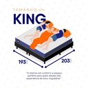 Ver imagem 6 de Conjunto Box Preto Durban Azul Espuma D28 King 193x203x57 - King House