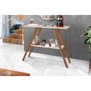 Ver mais imagens de Aparador Cantinho do Café 80cm com Pés de Madeira Tampo Mdf