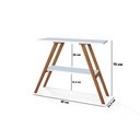 Ver imagem 4 de Aparador Cantinho do Café 80cm com Pés de Madeira Tampo Mdf