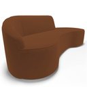 Ver imagem 7 de Sofá Living 2 Lugares 180cm Braço Esquerdo Mozart D06 Veludo Telha - Mpozenato