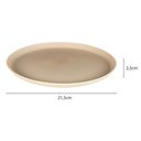 Ver imagem 4 de Prato de Sobremesa Melamina 21,5cm Class Bege Wolff Raso Cozinha Servir Avulso