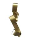 Ver imagem 1 de Decoração Escultura de Parede Abstrata em Aço Dourada Exclusiva no Brasil para Sala Quarto