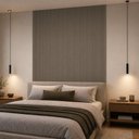 Ver imagem 3 de Painel Ripado de Madeira Decorativo para Sala Quarto 141x250cm Slats L05 Gris Fosco - Lyam Decor