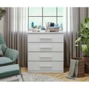 Ver imagem 1 de Cômoda Baião 4 Gavetas - Lopas - Branco