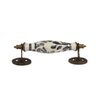 Puxador Decorativo Moveis Gaveta Alça Vintage Cerâmica 18 X 5 Cm - 1