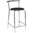 Ver imagem 4 de Banco - Banqueta Cromada Carraro Móveis - Conjunto com 2 Unidades Preto