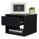 Ver imagem 3 de Kit 2 Mesas de Cabeceira 30cm Preto - Fl Decor:em Cima/em Cima