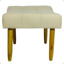 Ver imagem 5 de Puff Decorativo Confortável Retangular para Sala Recepção Quarto Requinte Suede Cores Pés Palito