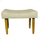 Ver imagem 2 de Puff Decorativo Confortável Retangular para Sala Recepção Quarto Requinte Suede Cores Pés Palito