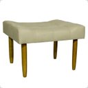 Ver imagem 1 de Puff Decorativo Confortável Retangular para Sala Recepção Quarto Requinte Suede Cores Pés Palito