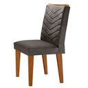 Ver imagem 3 de Mesa Aster 180 Tampo em MDF e Vidro com 6 Cadeiras Liz Moderna