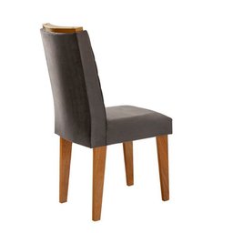 Mesa Aster 180 Tampo em MDF e Vidro com 6 Cadeiras Liz Moderna - 2