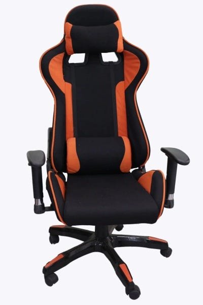Cadeira Gamer Preta com Laranja Mk-2040 - Makkon