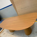 Ver imagem 5 de Mesa de Jantar Cone Orgânica Oval 160x90 Cm com 2 Base Freijó Tampo Freijó Linn Design Decor Mesa de