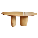Ver imagem 3 de Mesa de Jantar Cone Orgânica Oval 160x90 Cm com 2 Base Freijó Tampo Freijó Linn Design Decor Mesa de