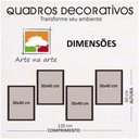 Ver imagem 7 de Conjunto Quadros Decorativos 4 Pçs Mdf 30X40 Amor E Familia Titulo Moldura Preta