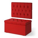 Ver imagem 2 de Kit Painel Centaurus 100 e Calçadeira Sagitarius Couro Aradecor