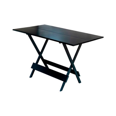 Mesa Dobrável de Madeira 120x70 - Preto