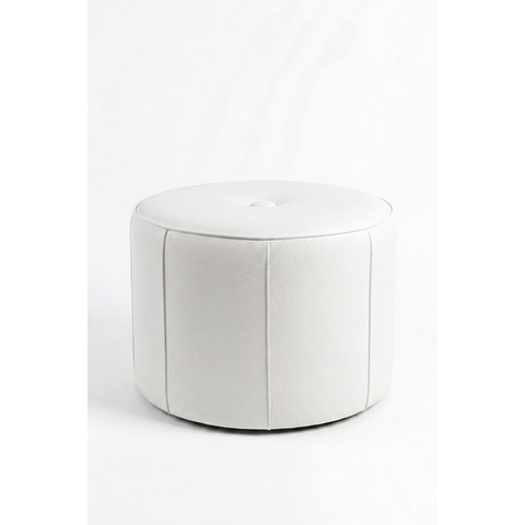Puff Turim Premium Design Moderno Luxo - Corano:Branco