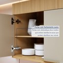 Ver imagem 7 de Cozinha Completa Modulada 3 Peças 5 Portas 2 Gavetas Torre Angular 100% MDF Realeza Premium Bege/Carvalho/Greige