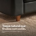 Ver imagem 4 de Sofá 3 Lugares Pés em Madeira Arezzo Sintetico PU D03 - D'Rossi