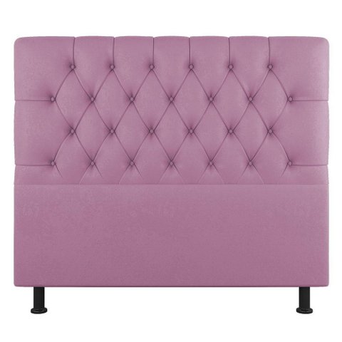 Cabeceira Cama Box Casal King Size Nice 195cm Suede Rosa - Abmaza