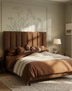 Ver imagem 2 de Cabeceira Luzzi Decor para Cama Casal Queen Tamanho 1.60 -suede Marrom