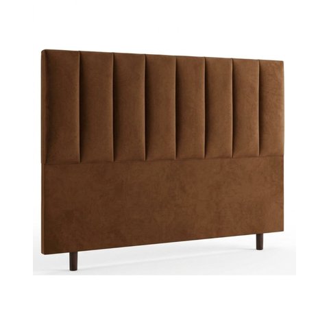 Cabeceira Luzzi Decor para Cama Casal Queen Tamanho 1.60 -suede Marrom