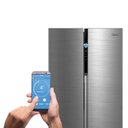Ver imagem 4 de Geladeira Frost Free Side By Side 442l Cor Inox Midea 220v Mdrs598fga042