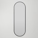 Ver imagem 1 de Espelho Oval Shay Grande 150cm x 50cm Minimalista com Moldura em Madeira Preto Casavee