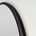 Ver mais imagens de Espelho Oval Shay Grande 150cm x 50cm Minimalista com Moldura em Madeira Preto Casavee