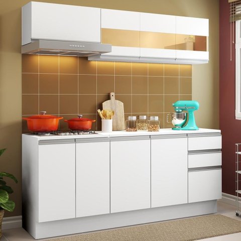 Cozinha Compacta 100% Mdf Smart Modulada Madesa
