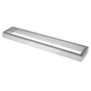 Ver imagem 2 de Puxador inox para porta madeira e vidro retangular barra chata 40cm H07