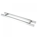 Ver imagem 2 de Puxador inox para porta madeira e vidro reto barra chata 80x100cm H06