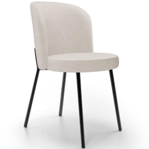 Cadeira para Sala de Jantar Cozinha Estofada Gavi L02 Linho Cru - Lyam Decor