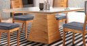 Ver imagem 2 de Mesa de Jantar Quadrada Base Pirâmide - Premium-1,50 x 1,50 metros - Requinte Salas