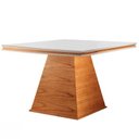 Ver imagem 1 de Mesa de Jantar Quadrada Base Pirâmide - Premium-1,50 x 1,50 metros - Requinte Salas