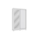 Ver imagem 1 de Guarda Roupa 2 Portas de Correr com Espelho e Pés 143cm Cb01n571 Kappesberg - Branco