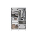 Ver imagem 2 de Guarda Roupa 2 Portas de Correr com Espelho e Pés 143cm Cb01n571 Kappesberg - Branco