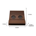 Ver imagem 4 de Kit 2 Bandejas Esteira para Braço de Sofá Cor Mel com Porta Controle