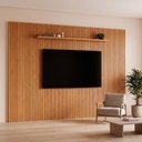 Ver imagem 1 de Painel para TV Lyon 362 cm com 3 Módulos de Expansão 250 cm de Altura sem LED Naturalle Mavaular