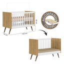 Ver imagem 4 de Berço Americano Qencanto 3820 Qmovi Freijó Branco Acetinado + Colchão Gazin